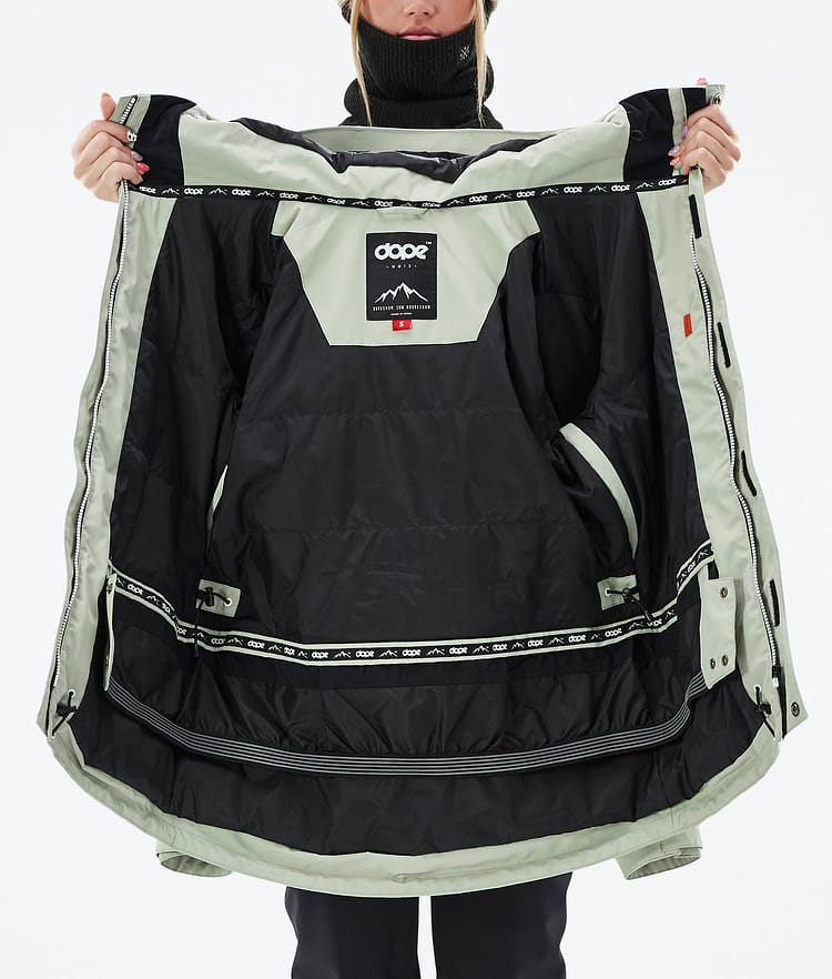 Dope Adept W Lumilautailutakki Naiset Soft Green, Kuva 10 / 10