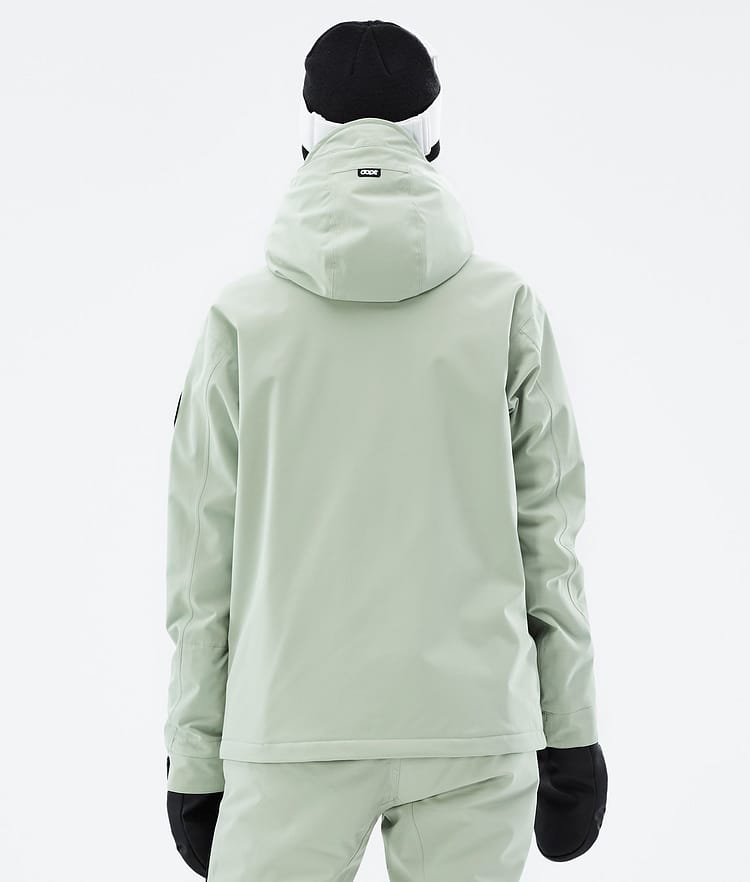 Dope Blizzard W Full Zip Lumilautailutakki Naiset Soft Green