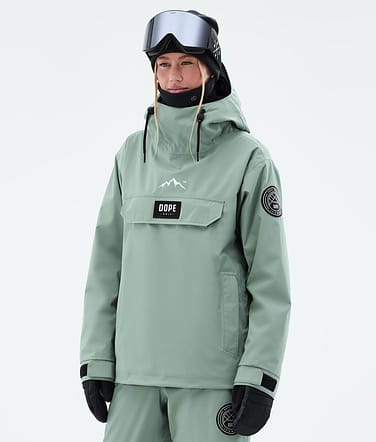 Dope Blizzard W Lumilautailutakki Naiset Faded Green Renewed
