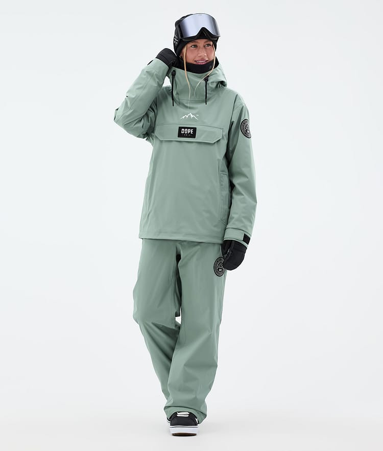 Dope Blizzard W Lumilautailutakki Naiset Faded Green, Kuva 2 / 8