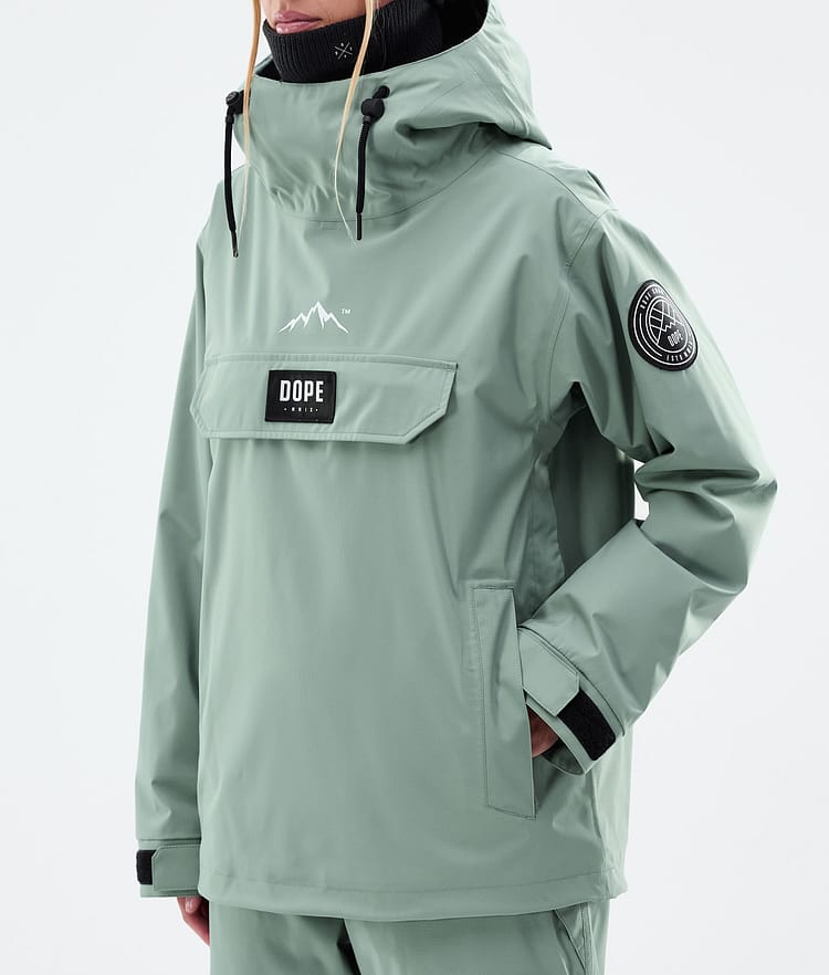 Dope Blizzard W Lumilautailutakki Naiset Faded Green Renewed, Kuva 8 / 9