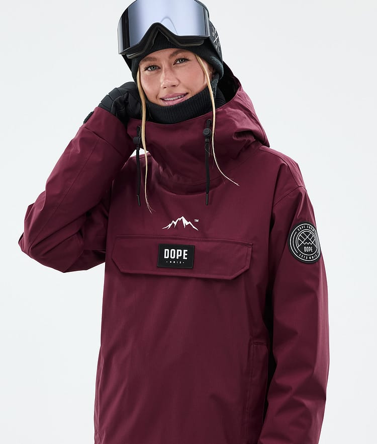 Dope Blizzard W Lumilautailutakki Naiset Burgundy Renewed, Kuva 2 / 9