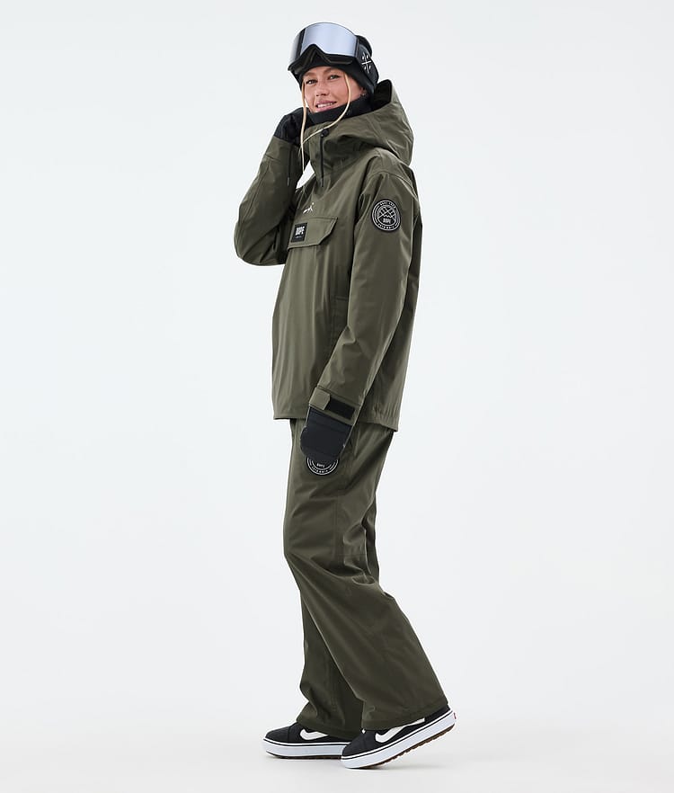 Dope Blizzard W Lumilautailutakki Naiset Olive Green Renewed, Kuva 4 / 9