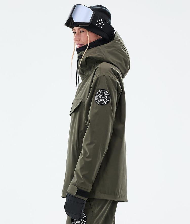 Dope Blizzard W Lumilautailutakki Naiset Olive Green Renewed, Kuva 6 / 9