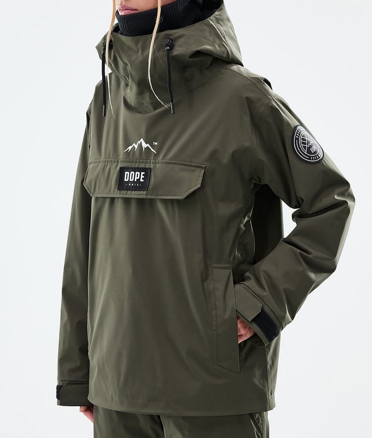 Dope Blizzard W Lumilautailutakki Naiset Olive Green Renewed, Kuva 8 / 9
