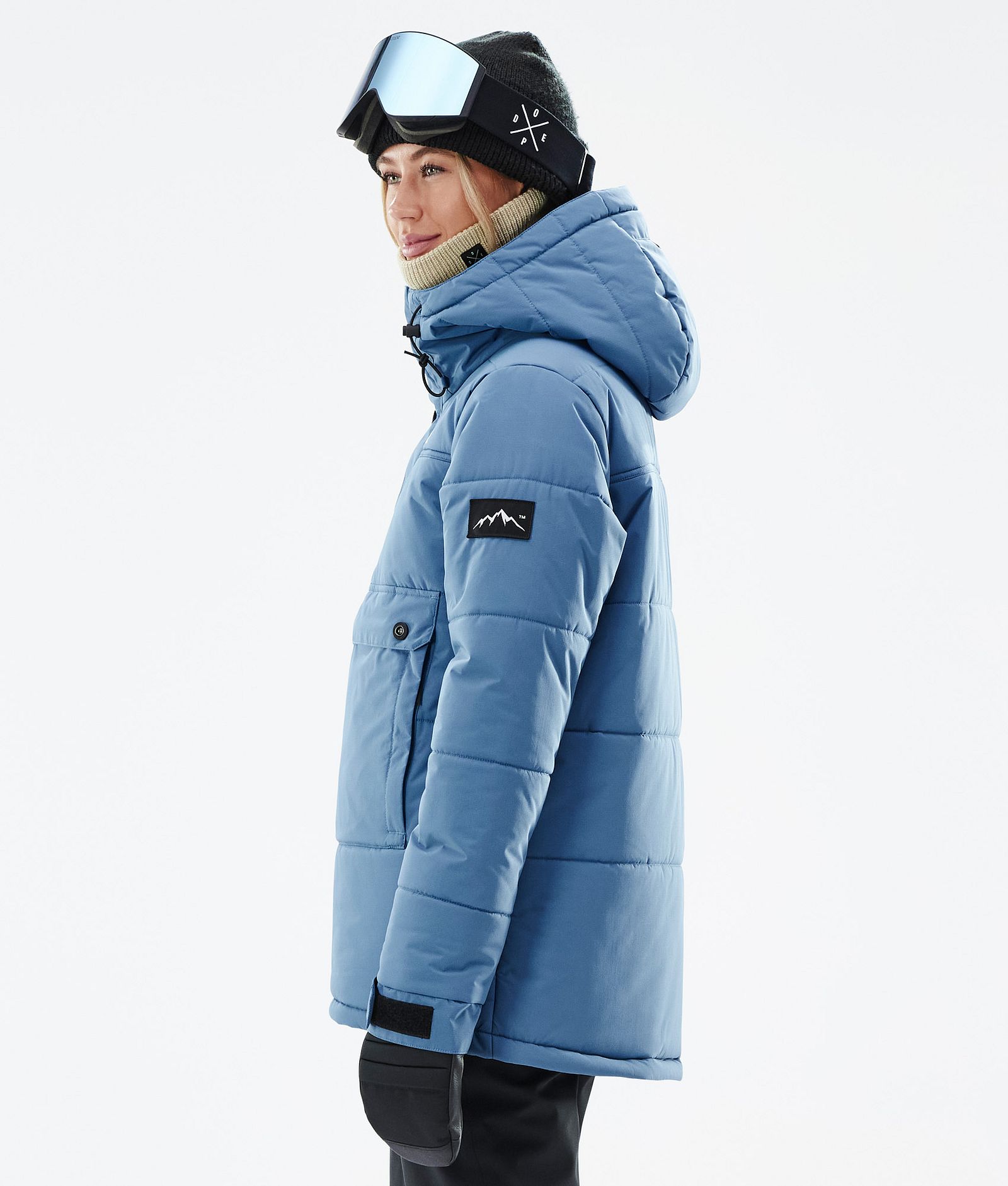 Dope Puffer W Laskettelutakki Naiset Blue Steel, Kuva 6 / 9