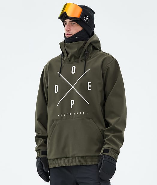 Dope Yeti Lumilautailutakki Miehet 2X-Up Olive Green