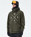Dope Yeti Lumilautailutakki Miehet 2X-Up Olive Green