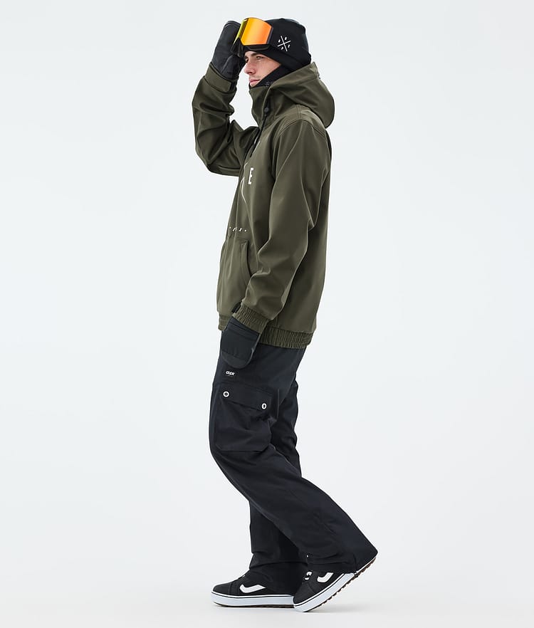 Dope Yeti Lumilautailutakki Miehet 2X-Up Olive Green, Kuva 3 / 7