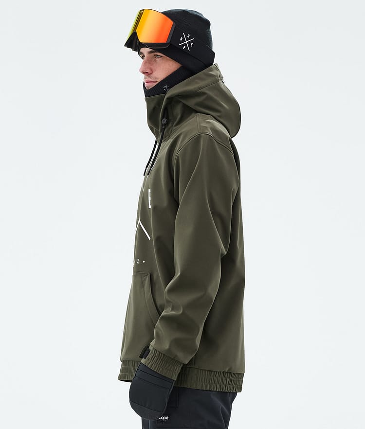 Dope Yeti Lumilautailutakki Miehet 2X-Up Olive Green, Kuva 5 / 7