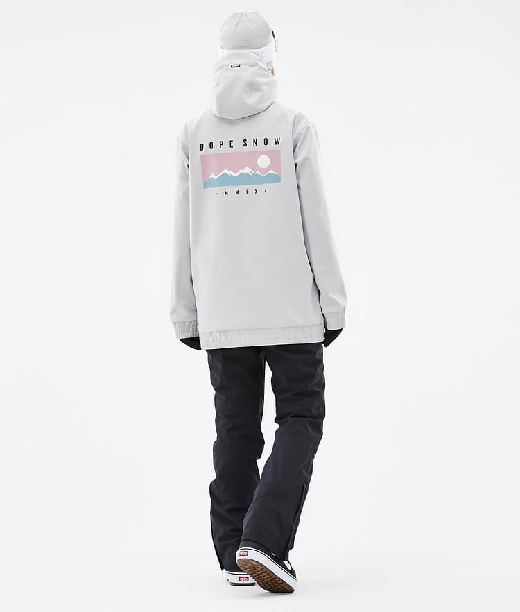 Dope Yeti W 22 Lumilautailutakki Naiset Range Light Grey, Kuva 4 / 8