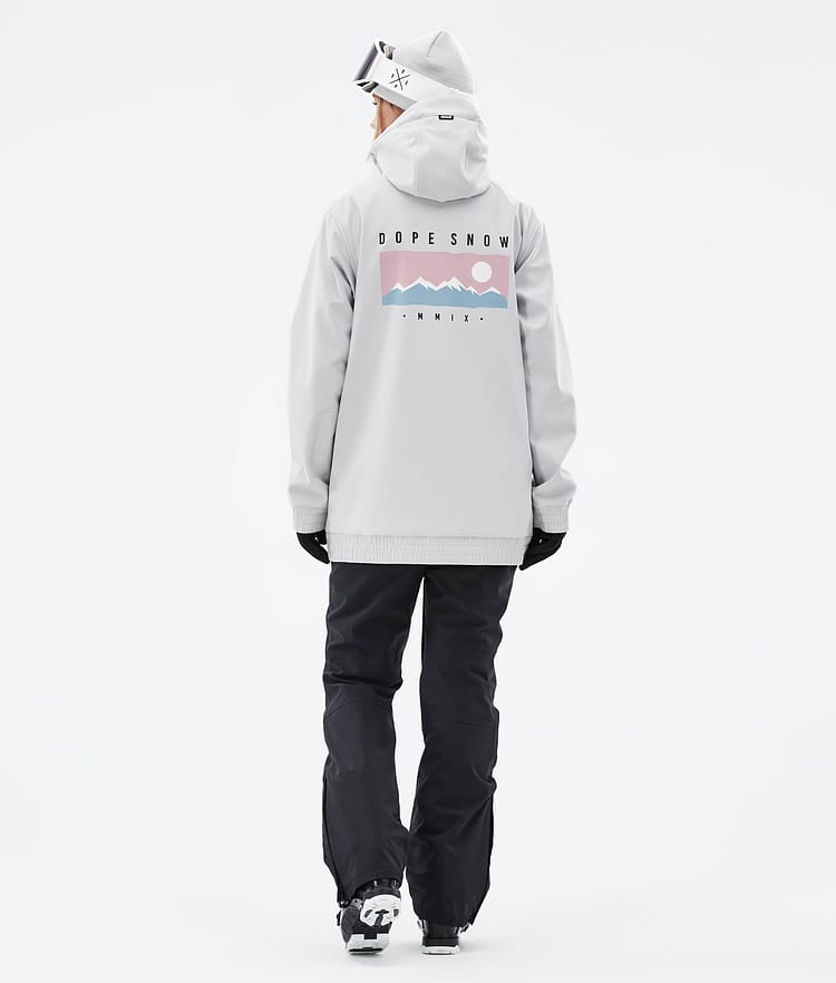 Dope Yeti W 22 Laskettelutakki Naiset Range Light Grey, Kuva 4 / 8