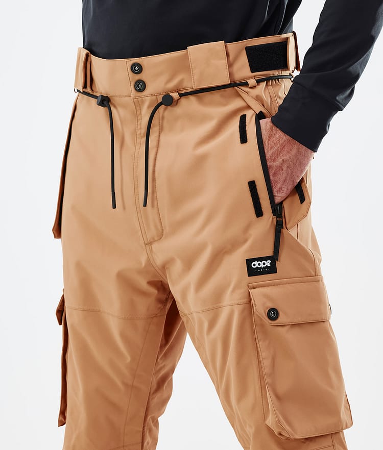 Dope Iconic Lasketteluhousut Miehet Khaki Yellow, Kuva 4 / 6