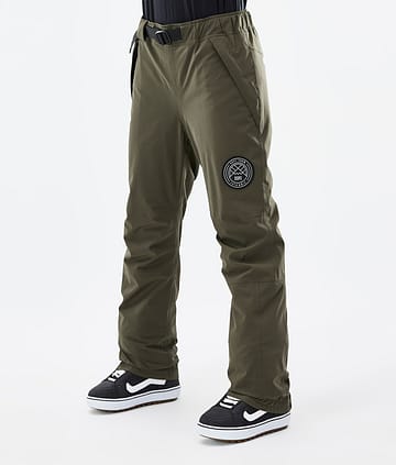Dope Blizzard W 22 Lumilautailuhousut Naiset Olive Green