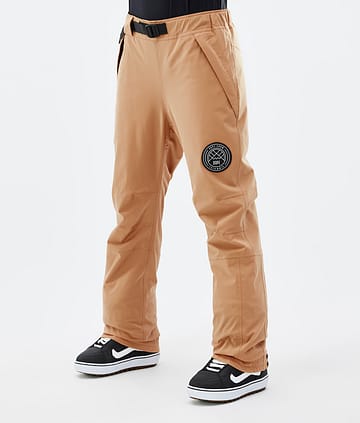 Dope Blizzard W 22 Lumilautailuhousut Naiset Khaki Yellow