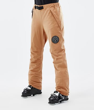 Dope Blizzard W 22 Lasketteluhousut Naiset Khaki Yellow