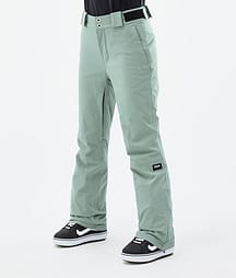 Dope Con W 22 Lumilautailuhousut Naiset Faded Green
