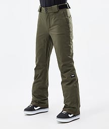 Dope Con W 22 Lumilautailuhousut Naiset Olive Green