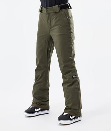 Dope Con W 22 Lumilautailuhousut Naiset Olive Green
