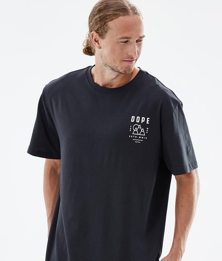 Dope Standard 2022 T-paita Miehet Summit Black, Kuva 3 / 5