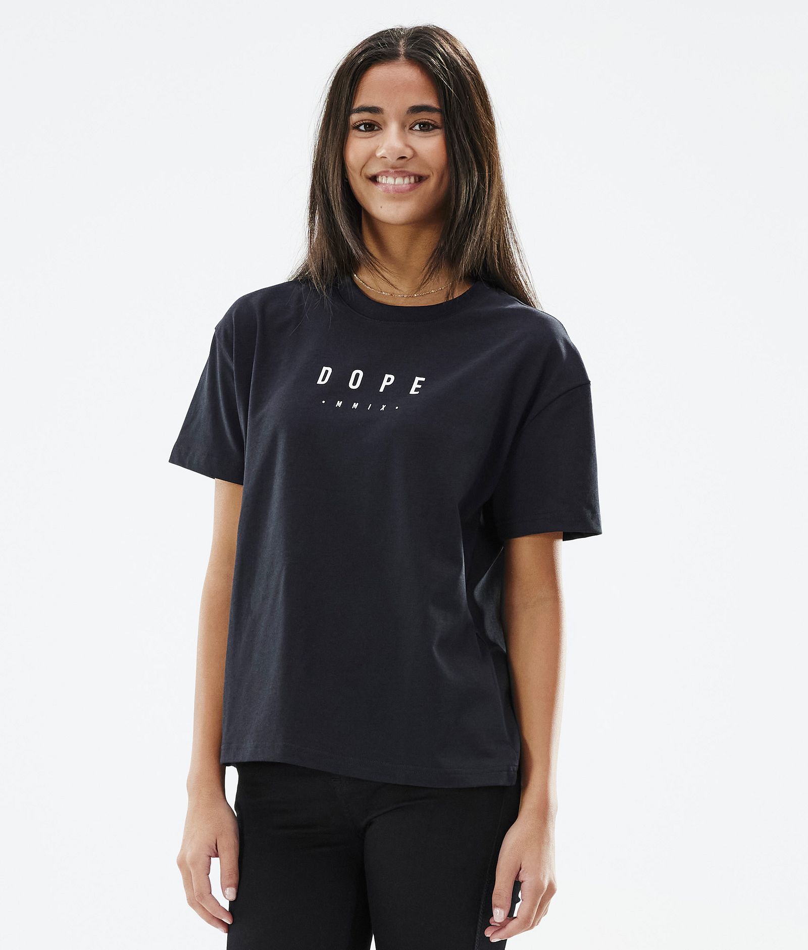 Dope Standard W 2022 T-paita Naiset Peak Black