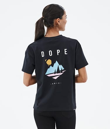 Dope Standard W 2022 T-paita Naiset Pine Black
