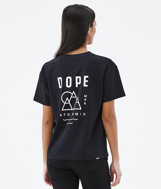 Dope Standard W 2022 T-paita Naiset Black