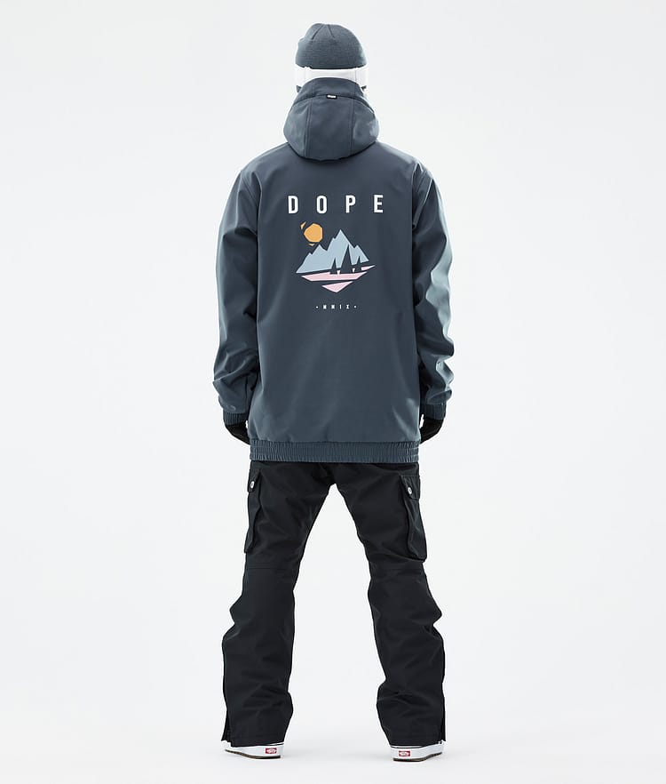 Dope Yeti 2022 Lumilautailutakki Miehet Pine Metal Blue, Kuva 4 / 8