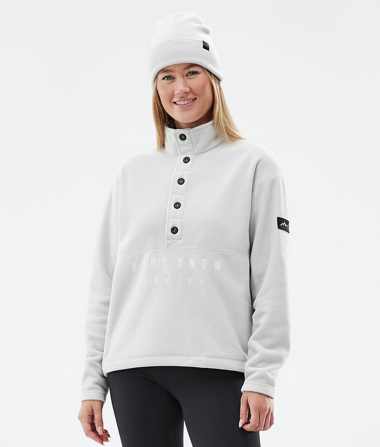 Dope Comfy W Fleecepaita Naiset Light Grey/Black, Kuva 1 / 6