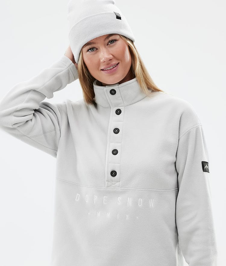 Dope Comfy W Fleecepaita Naiset Light Grey/Black, Kuva 2 / 6