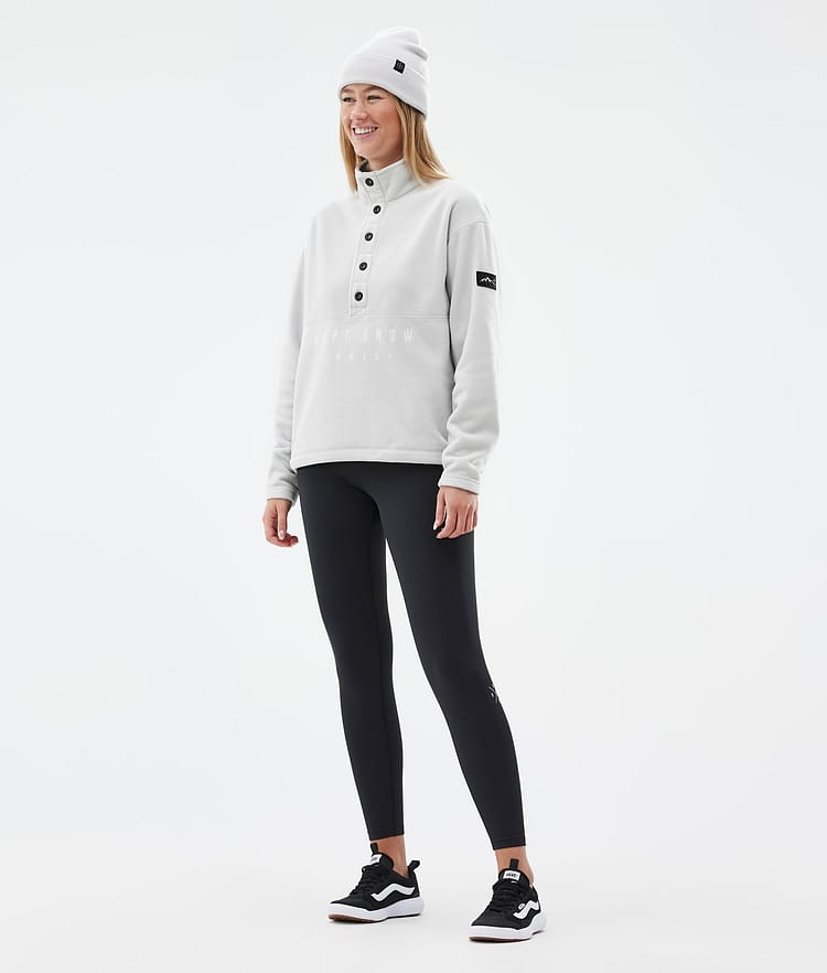 Dope Comfy W Fleecepaita Naiset Light Grey/Black, Kuva 3 / 6
