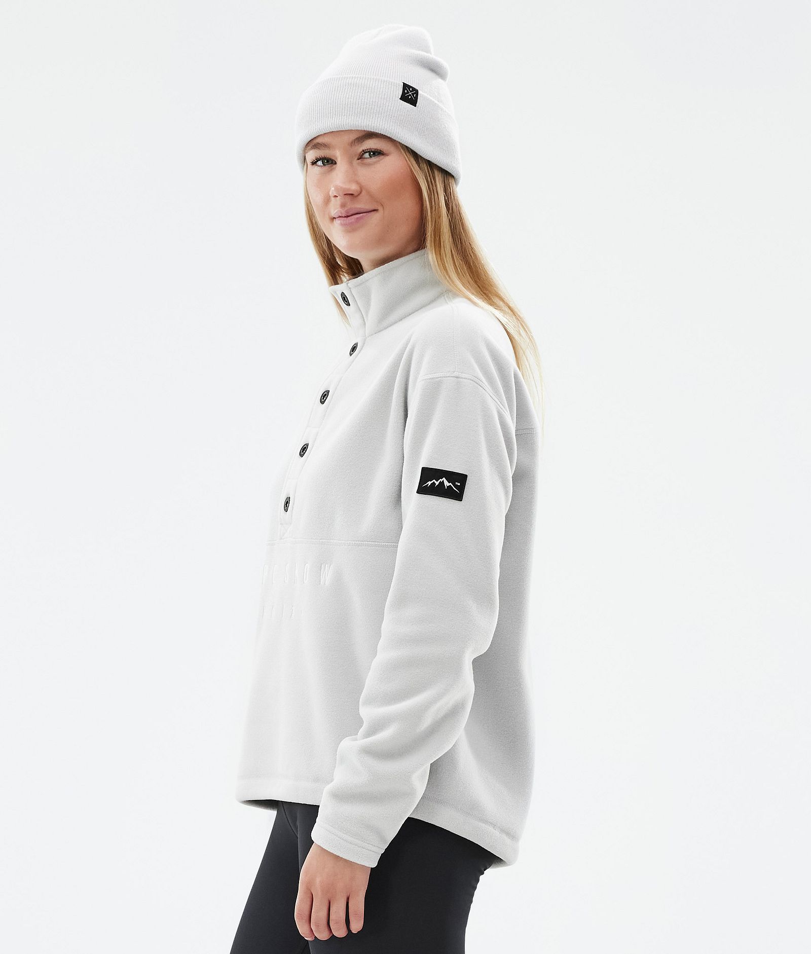Dope Comfy W Fleecepaita Naiset Light Grey/Black, Kuva 5 / 6