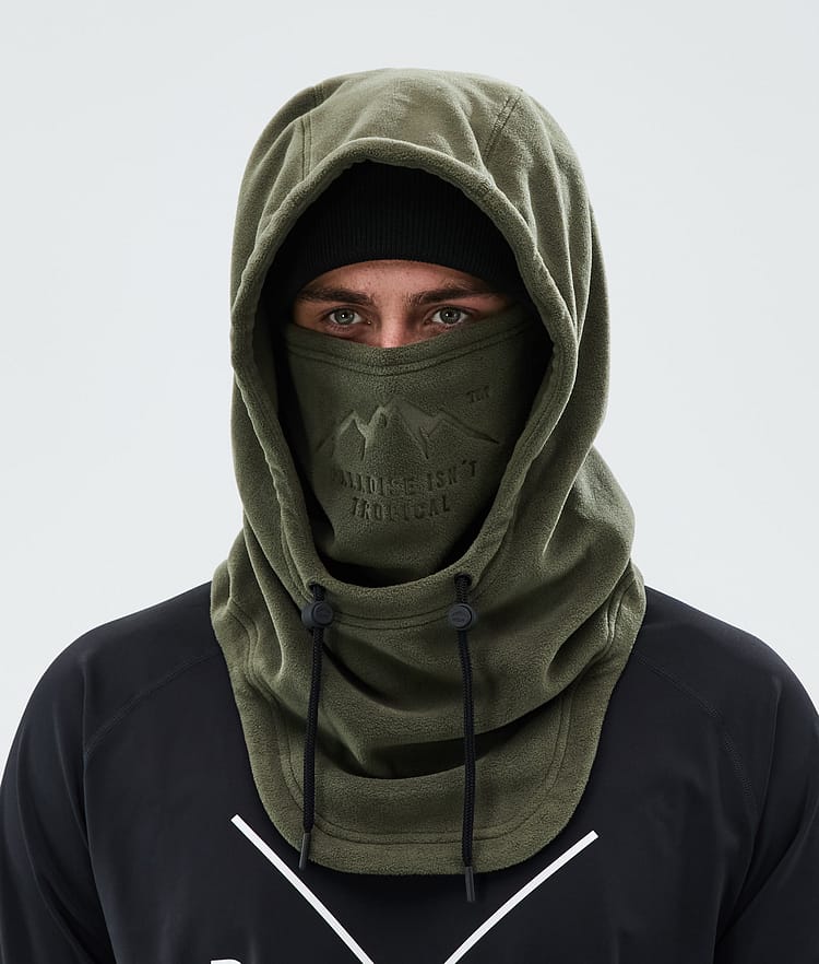 Dope Cozy Hood II Tuubihuivi Olive Green, Kuva 3 / 4