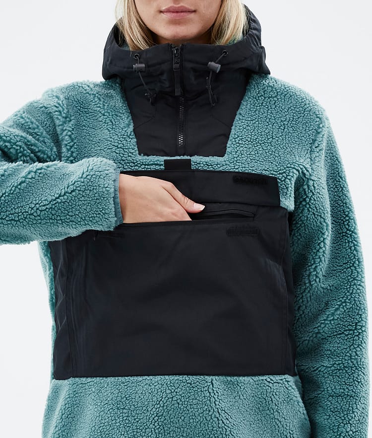 Montec Lima W 22 Fleecehuppari Naiset Atlantic/Black, Kuva 8 / 10