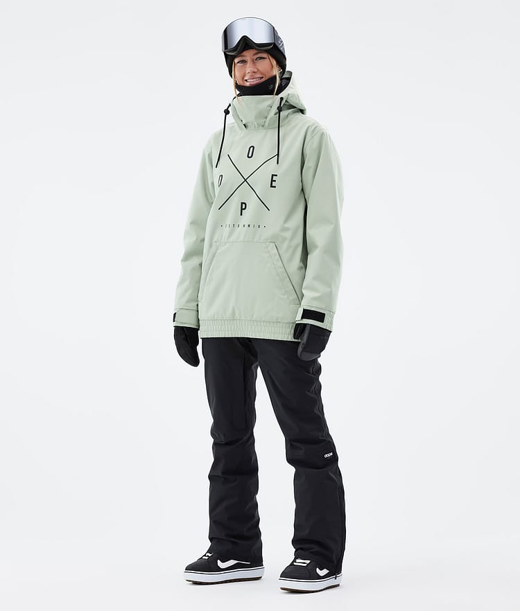 Dope Migoo W Lumilautailutakki Naiset 2X-Up Soft Green, Image 3 of 8