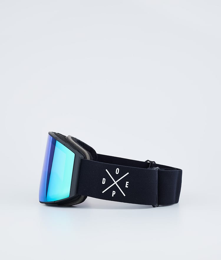 Dope Sight 2023 Laskettelulasit Black W/Black Green Mirror, Kuva 5 / 6