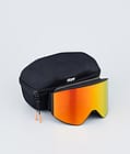 Dope Sight 2023 Laskettelulasit Black W/Black Red Mirror, Kuva 4 / 6