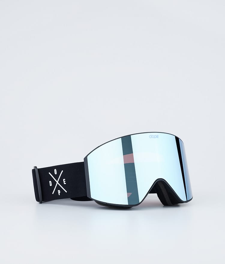 Dope Sight Laskettelulasit Black W/Black Blue Mirror