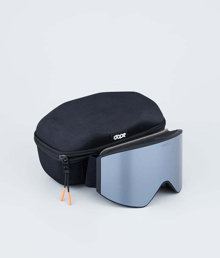 Dope Sight 2023 Laskettelulasit Black W/Black Silver Mirror, Kuva 4 / 6