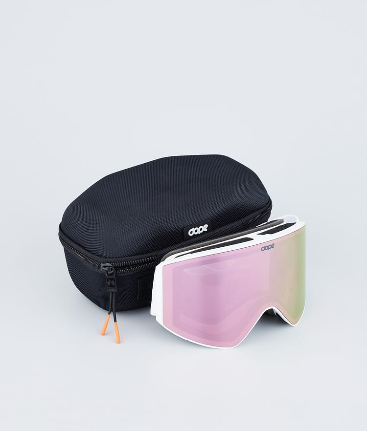 Dope Sight 2023 Laskettelulasit White W/White Champagne Mirror, Kuva 4 / 6