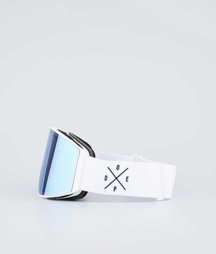 Dope Sight 2023 Laskettelulasit White W/White Blue Mirror, Kuva 5 / 6