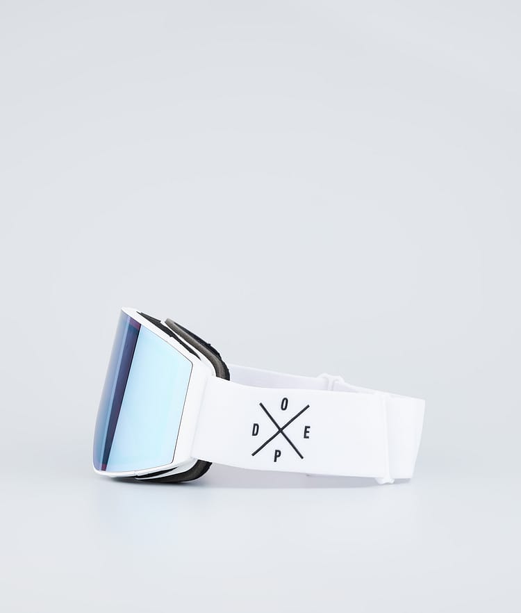 Dope Sight Laskettelulasit White W/White Blue Mirror