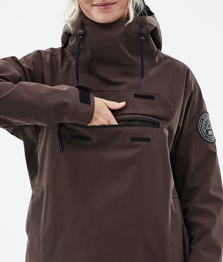 Dope Blizzard W 22 Lumilautailutakki Naiset Brown, Image 9 of 9