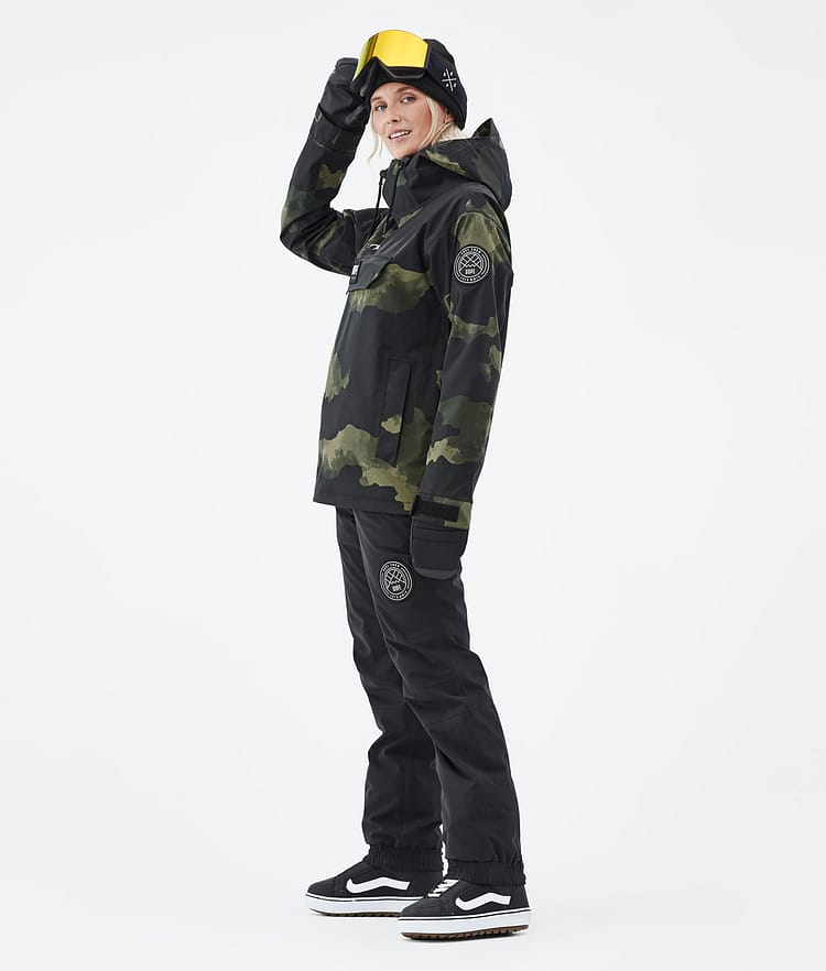 Dope Blizzard W 22 Lumilautailutakki Naiset Green Camo, Image 4 of 9