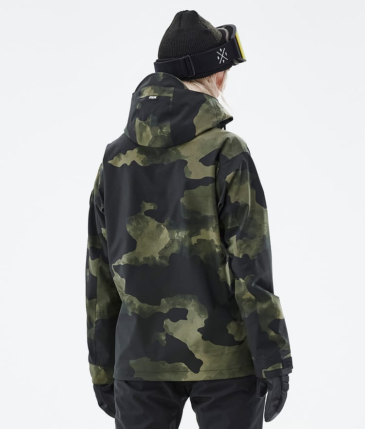 Dope Blizzard W 22 Lumilautailutakki Naiset Green Camo, Image 7 of 9