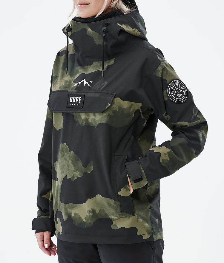 Dope Blizzard W 22 Lumilautailutakki Naiset Green Camo, Image 8 of 9