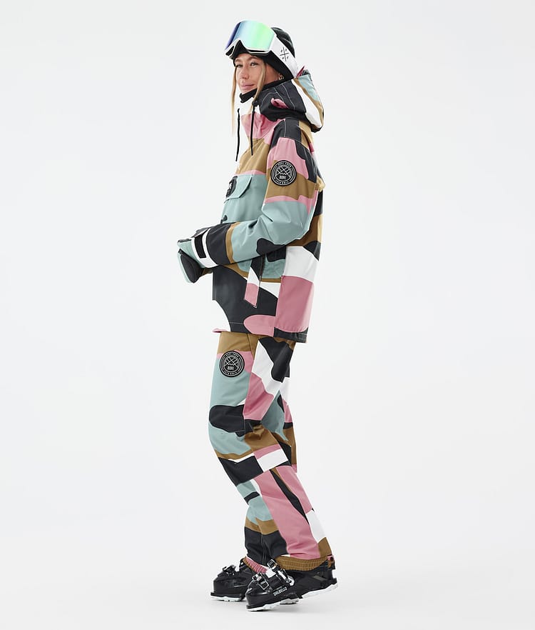 Dope Blizzard W Laskettelutakki Naiset Shards Gold Muted Pink, Kuva 3 / 8