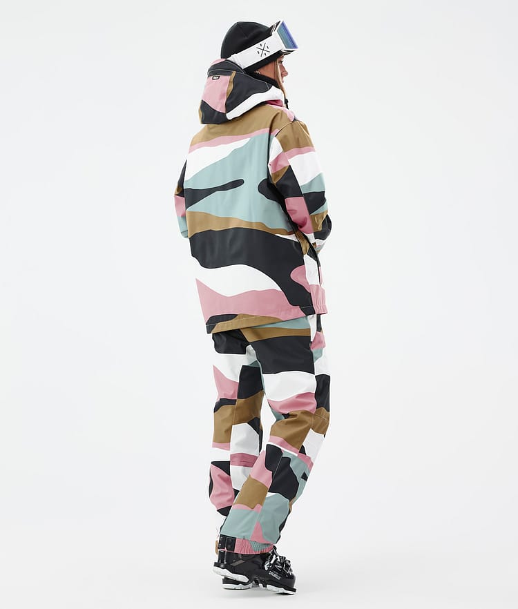 Dope Blizzard W Laskettelutakki Naiset Shards Gold Muted Pink, Kuva 4 / 8