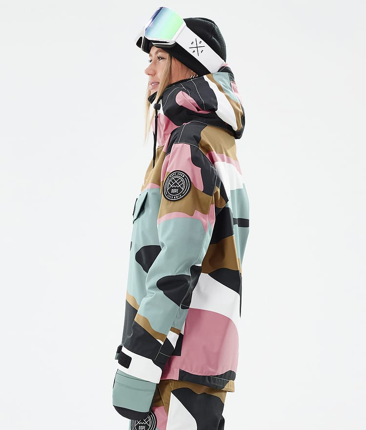 Dope Blizzard W Laskettelutakki Naiset Shards Gold Muted Pink, Kuva 5 / 8