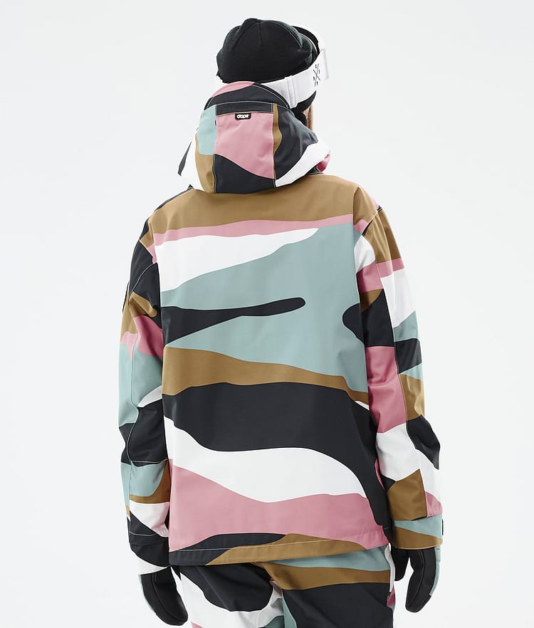 Dope Blizzard W Lumilautailutakki Naiset Shards Gold Muted Pink, Kuva 6 / 8